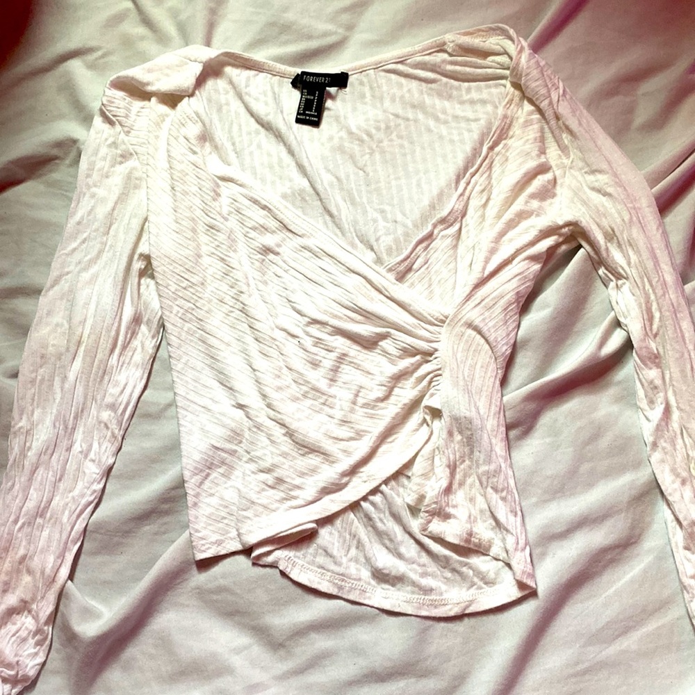white long sleeved shirt